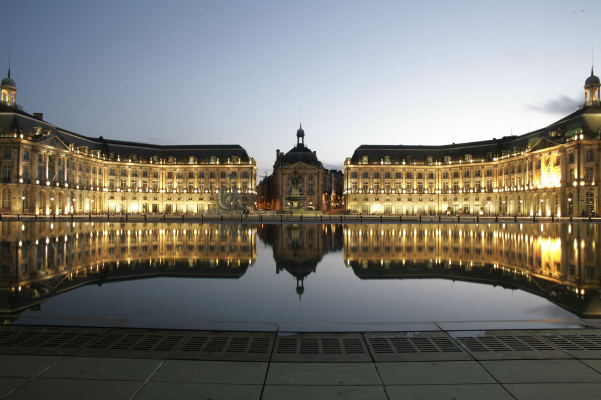 Miroir d eau place de la Bourse Bordeaux